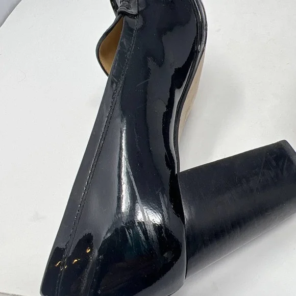 Michael Kors Patent Leather penny loafers with heels women size 7M - Picture 6 of 8